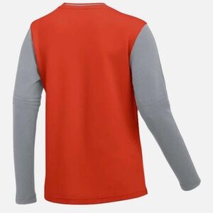 Nike Dri-fit Half Zip Coaches Pullover Top Women’s Size L  Color Orange/Gray